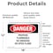 Signmission Propane Flammable No Smoking No Open Flame Danger Sign, Vinyl Decal, 18in W x 12in L, 2PK OS-2PACK-DS-D-1218-L-2358 - alternate 2